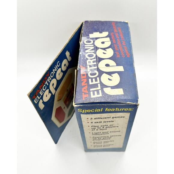 Vintage Tandy Electronic Repeat Game Memory Radio Shack Simon TESTED 1-4 Players - Picture 4 of 7